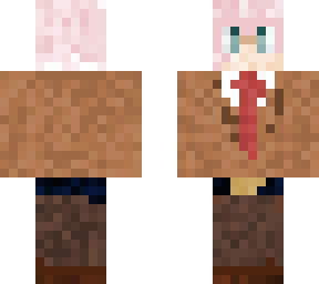 pink haired school boy