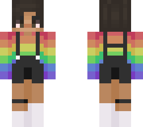 rainbow girl but with *socks*