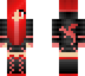 red dragon girl | Minecraft Skin
