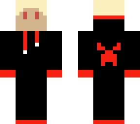 red guy in a hoodie