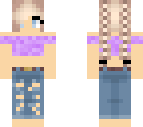summer girl crop top and jeans