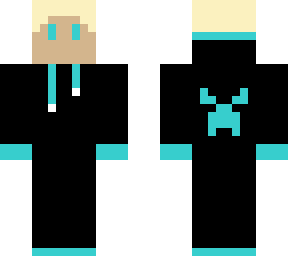teal guy in a hoodie
