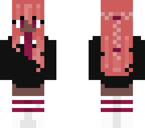 black girl with pink braided hair
