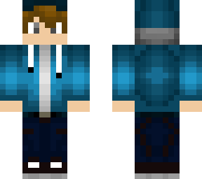 blue hoodie