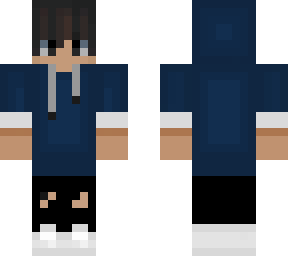 blue hoodie'd boy