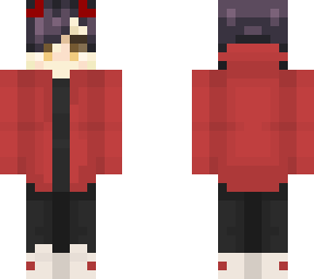 kuroo with red demon horns