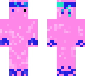 pink and blue pvp skin with bandanna