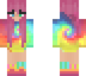 pink hair tie dye