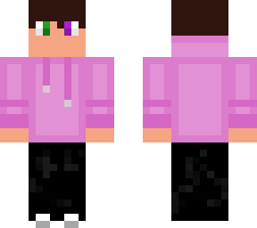 pink hoodie
