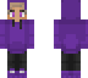 purpled with hoodie