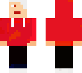 red hoodie but everything is colored in