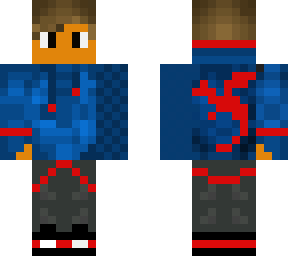 skin with red dragon