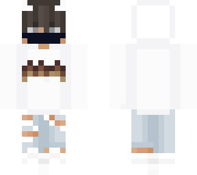 white trasher hoodie boy