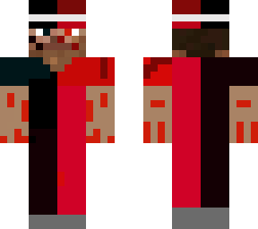 black and red steve