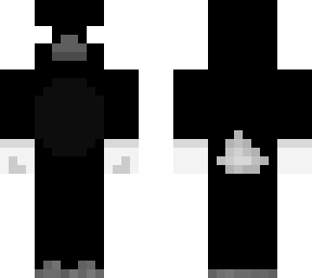 black cartoon duck