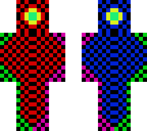 blocked color skin | Minecraft Skin