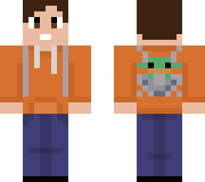 boy with baby yoda (the child)