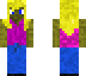 cute girl with yellow hair