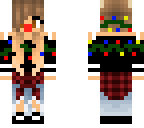 festive skater girl w/ flannel {edited}