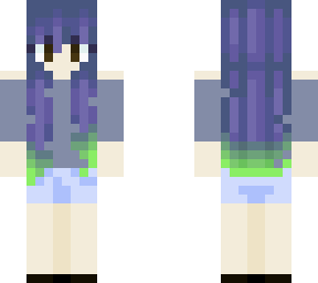 girl with blue and green hair