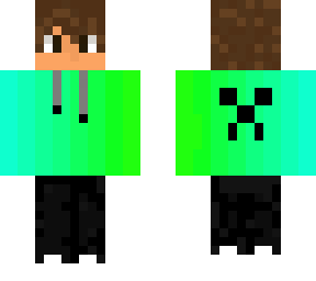 green/blue hoody