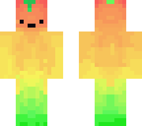 mango with a bi flag under chin