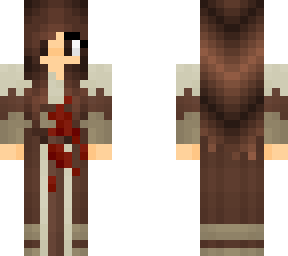 medieval robes - long hair and hands - bloody