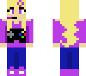 purple gamer girl