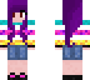 purple haired leah