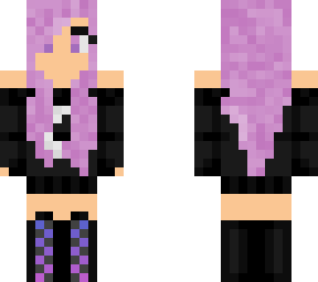 purple/magenta girl