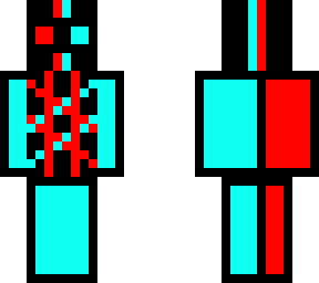 red and blue