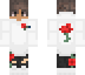 red flower - boy