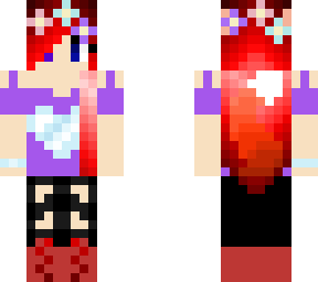 red wolf with flower crown
