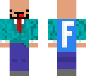 bald derp with fortnite cape (my first skin to make)