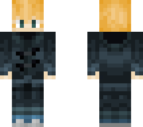 blonde duffle coat