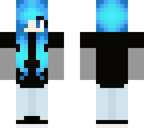blue haired girl