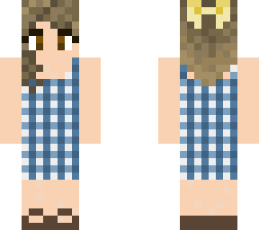 blue plaid dress