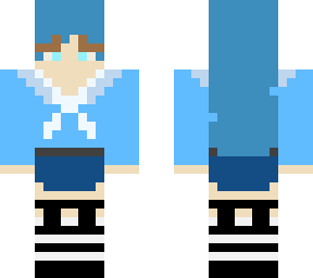 blue school girl