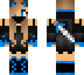 cat girl (blue accent)