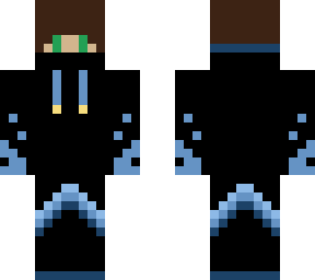 cool pixel blue guy