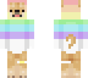 doggo - rainbow hoodie