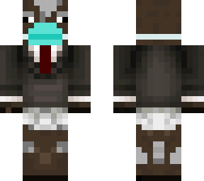 fancy diaper cow who wears a mask for no virus