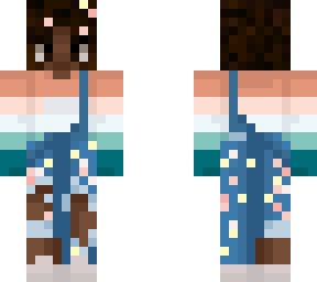 floral overalls (med/dark skin tone)