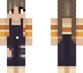 girl with braids and overalls