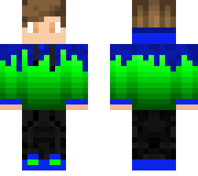 green fade hoodie boy