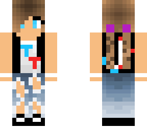 recreation of tik tok girl - twin braid