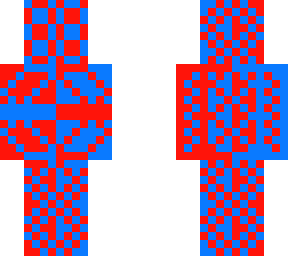 red blue