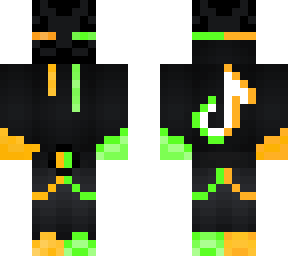 tik tok hoodie but orange and green