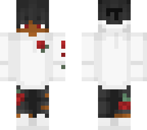 white hoodie rose