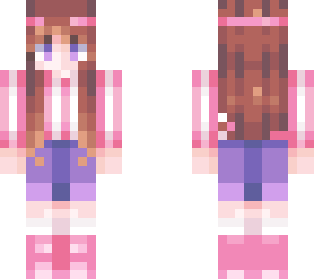 -striped in pink-